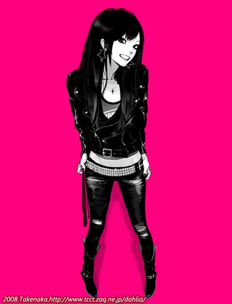 Punk Anime Girl Rock N Roll  Wiffle