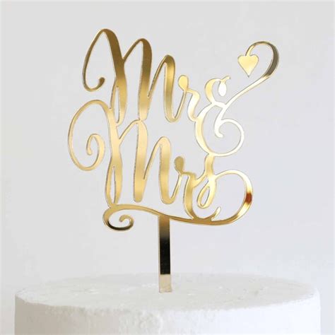 Sweet Mr And Mrs Acrylic Cake Topper Lollipop Cake Supplies