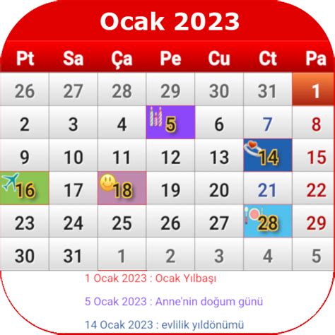 Türkiye Takvimi 2023 Apps on Google Play