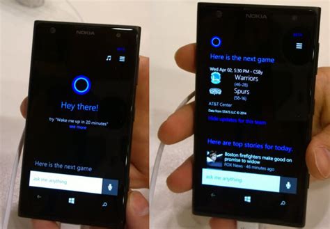 Hands On With Windows Phone 81 And Cortana Pcmag