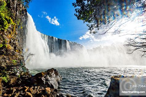 Lumangwe Falls On The Kalungwishi Stock Photo