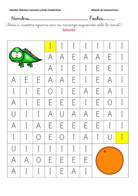 Fichas Lectoescritura Las Vocales Alphabet Word Search Puzzle Words The Best Porn Website