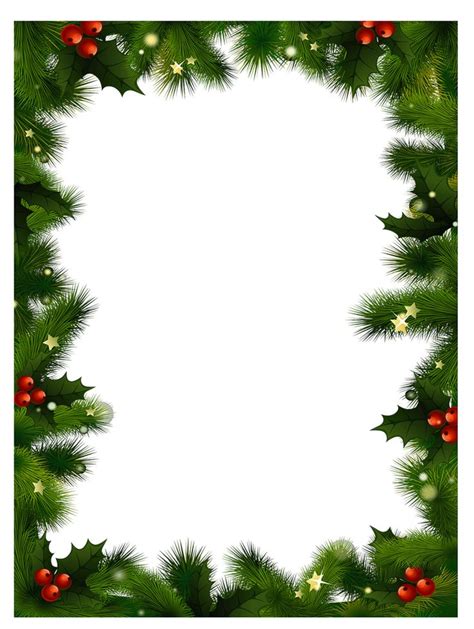 40 Free Christmas Borders And Frames Printable Templates Free