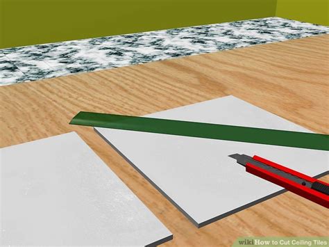 Need to cut some tiles? How to Cut Ceiling Tiles: 8 Steps (with Pictures) - wikiHow
