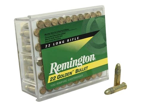 500 Rounds Of Remington Golden Bullet Ammunition 22 Long Rifle 40 Grain