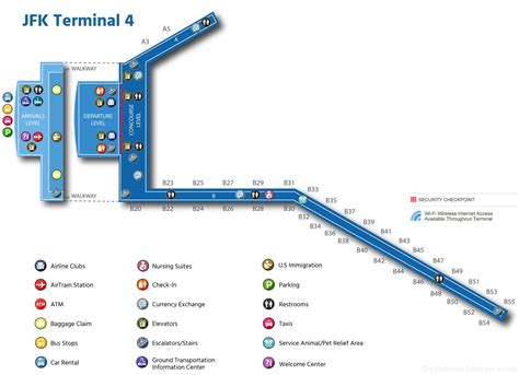 Jfk Airport Gate Map Images And Photos Finder