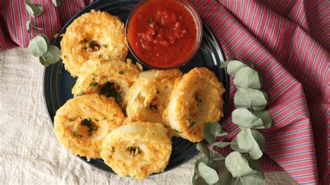 Baked Onion Cheese Rings ~ Recipe Tastemade
