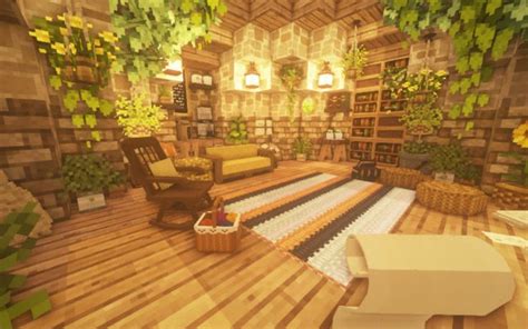 Cottagecore Minecraft Living Room Minecraft House Plans Minecraft