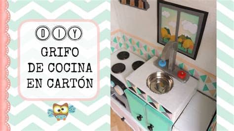 Entonces no te pierdas este completo tutorial para hacer una estufa. COCINA DE JUGUETE CON CARTÓN para niños - Grifo en cartón ...