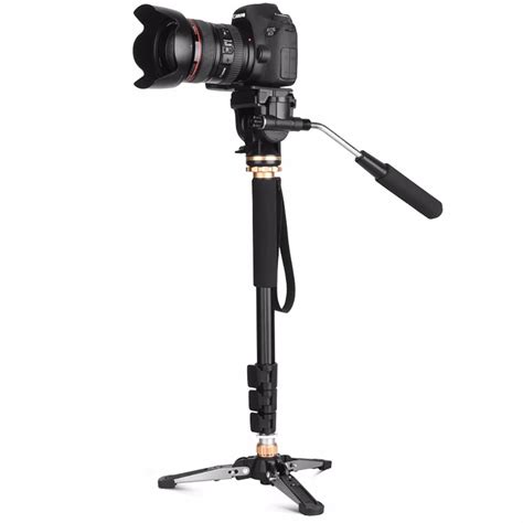 Q159 Monopod Camera Tripod Monopod With Hydraulic Video Pan Headcarrying Bag For Canon Sony