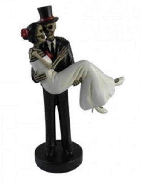 Forever Yours Skeleton Wedding Couple Bride And Groom Day Of The Dead Figurine