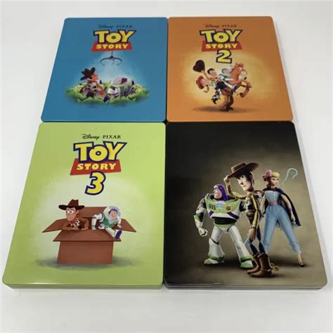 Toy Story 1 2 3 4 4k Bluray Dvd Steelbook Disney Rare 11999 Picclick