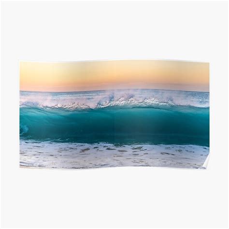 Ocean Sea Waves At Beach Photography Poster By Aesthetic Zing Redbubble