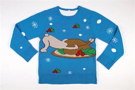 Adult Ugly Christmas Sweater Turdogen Funky Tails