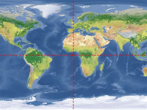 Map Of The World Equator And Prime Meridian