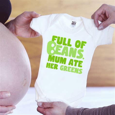 Full Of Beans Funny Baby Shower T By Stork Mail
