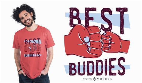 Best Buddies T Shirt Design Vector Download