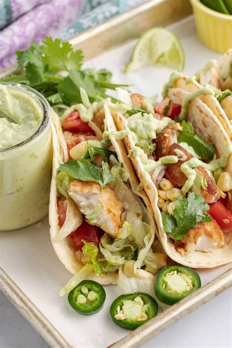 The Best Fish Tacos Made Even Tastier With The Addition Of Creamy