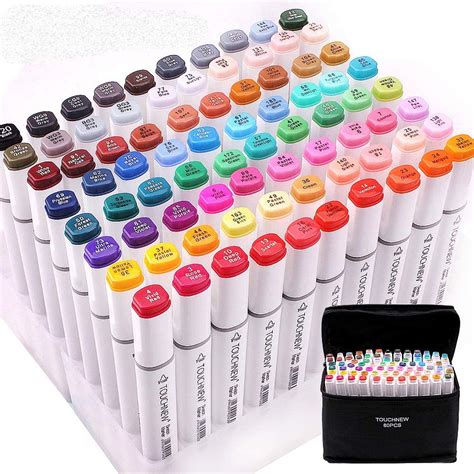 Litchitree Touchnew Anime Marker Pens 80 Colours Art Manga Markers