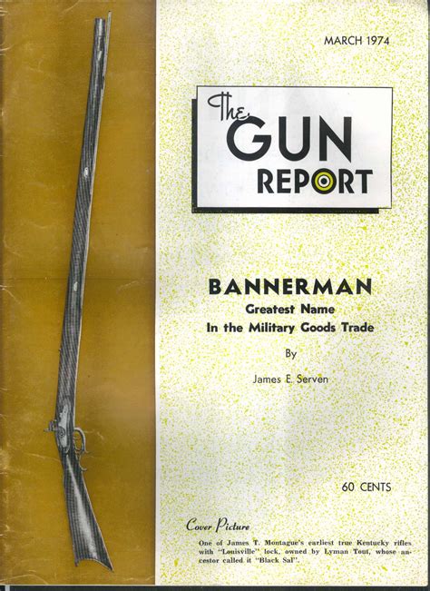 Gun Report Bannerman James Montague Kentucky Washington Inaugural Sword