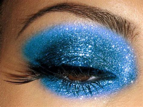 Glitter Love Blue Glitter Eye Makeup Sparkle Eyeshadow Eyeshadow For