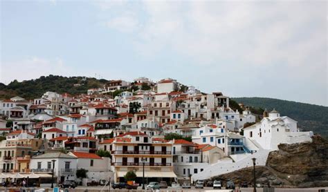 Cidade de Skopelos foto de stock Imagem de céu igreja 32148232