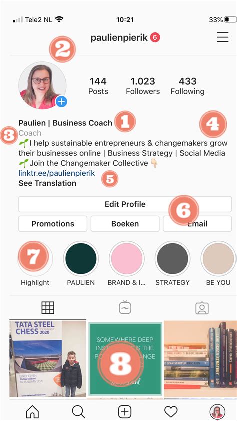 How To Create The Perfect Instagram Profile Paulien Pierik Business Coach