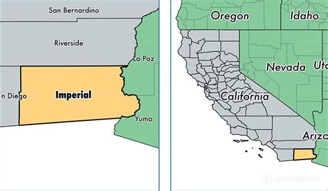 Imperial County California Map Of Imperial County Ca Where Is