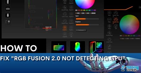 Rgb Fusion 20 Not Detecting Gpu Fixed Tech4gamers