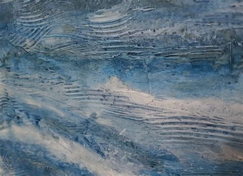 Painting Project Sea Texture In Gesso Marion Boddy Evans