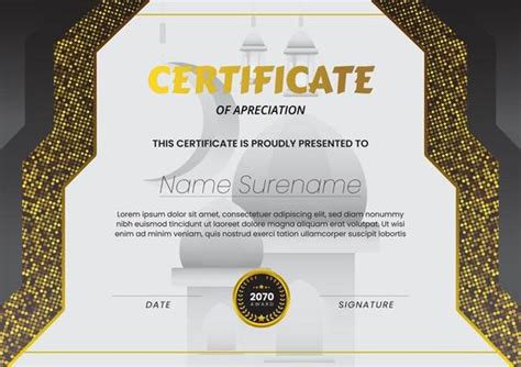 Islamic Certificate Vector Art Icons And Graphics For Free Download