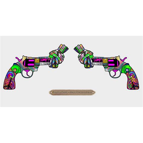 Knot For Violence Double Guns Limited Art Print By Ringo Starr