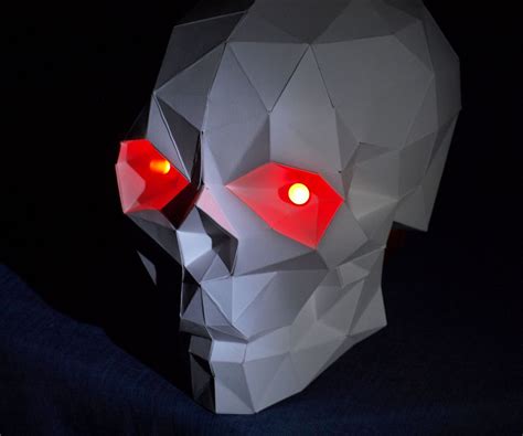 Papercraft Skull With Glowing Eyes 15 Steps With Pictures