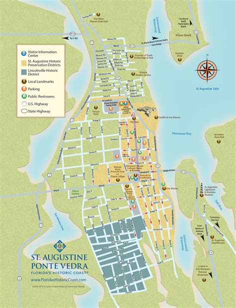 Exploring St Augustine Florida A Guide To The City Map World Map