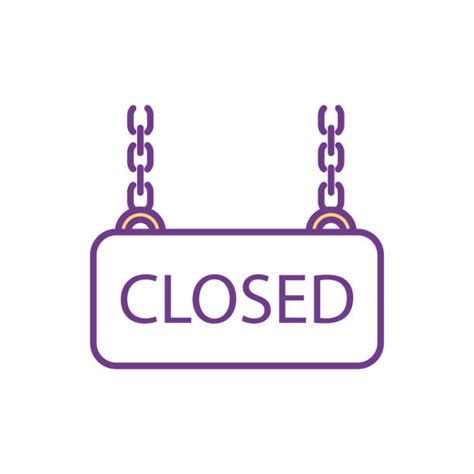 Business Temporarily Closed Sign Illustrations Royalty Free Vector