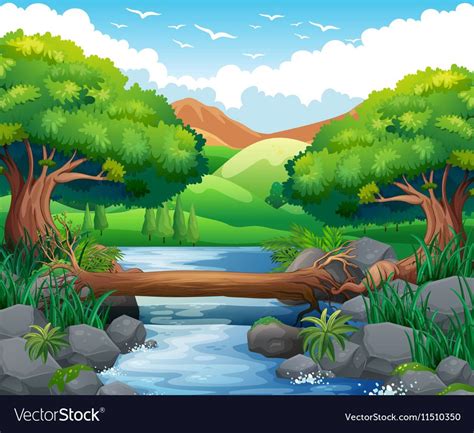 Scene With River Through The Forest Download A Free Preview Or High