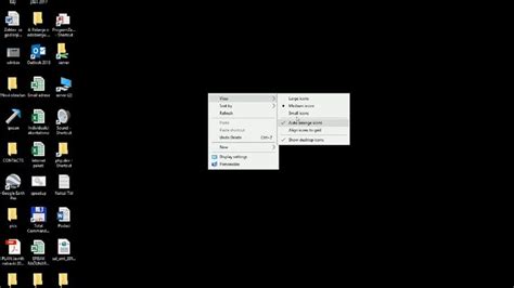 Windows 10 Enable And Disable Auto Arrange Desktop Icons Desktop