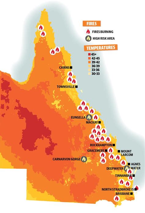 Qld Bushfires Statewide Heatwave To Pile On Pressure The Courier Mail