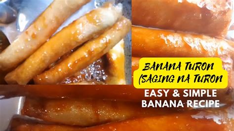 Banana Turon Recipe Easy And Simple Banana Recipe Jamraliya Youtube