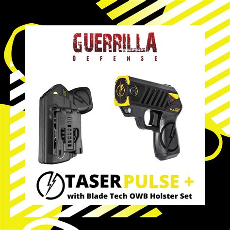 Taser Pulse With Blade Tech Owb Holster Set Guerrilla Defense