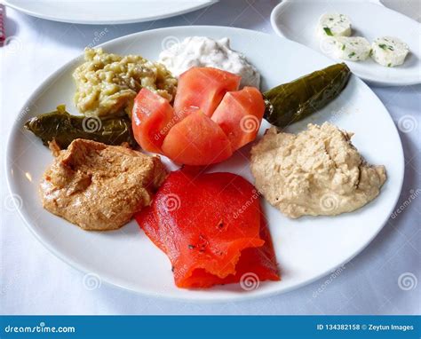 Turkish Meze Appetizers Stock Photo Image Of Cuisine 134382158