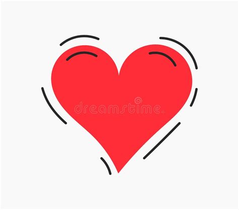 Beating Heart Icon Stock Vector Illustration Of Element 261980306