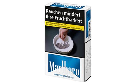 Tabakwaren Zigaretten Bronze Marlboro Advance Blue Philip Morris