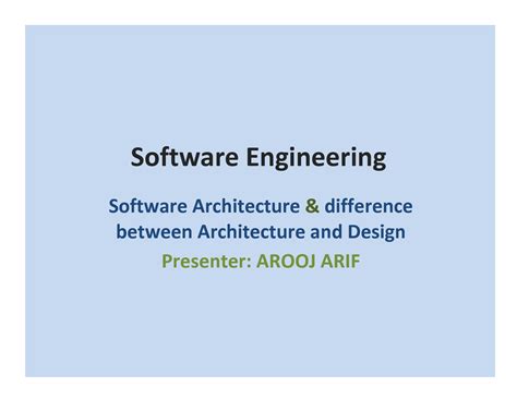 Solution Software Architecture Difference Between Architecture And