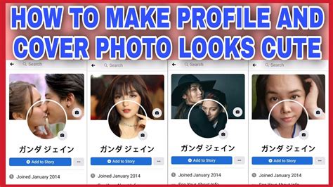 How To Make Facebook Profile And Cover Photo Looks Cute Tutorial