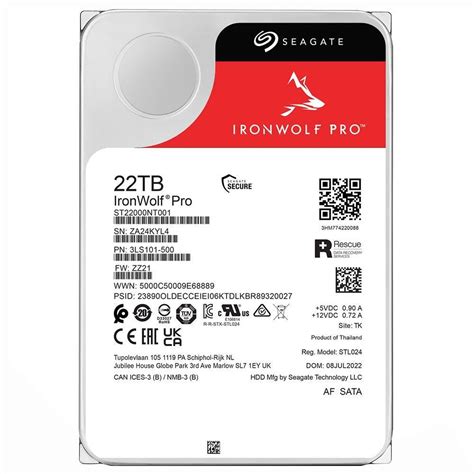 Hd Seagate Iron Wolf Pro 22TB Sata 3 7200rpm