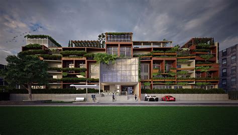 Sustainable Apartment Building On Behance