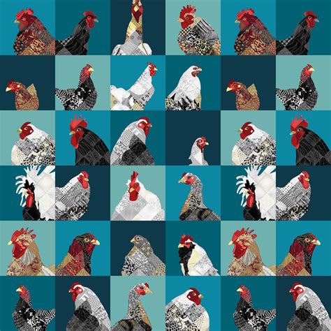 7185 78 Teal Red Zooming Chickens 703081243785