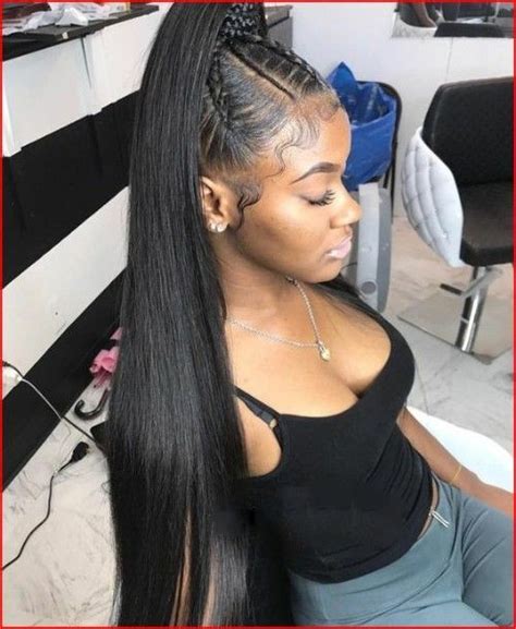 Gorgeous High Ponytail Hairstyles For Black Women New