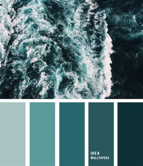 Deep Emerald Green Ocean Inspired Color Palette Ocean Inspired Color